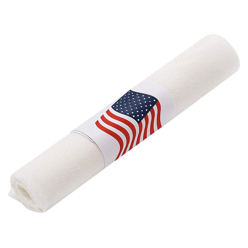 Gmark Paper Napkin Band Box of 500, Paper napkin rings self adhesive (US Flag) GM1109A - Image 3